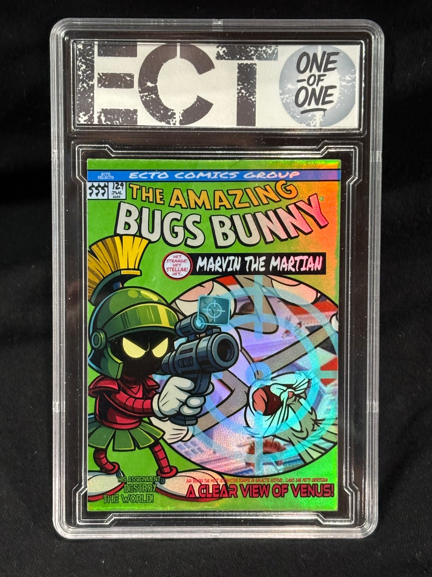 The Amazing Bugs Bunny x Marvin the Martian – Ecto Comics Tribute Card – Limited 1/1 Variants (Signed + Slabbed)