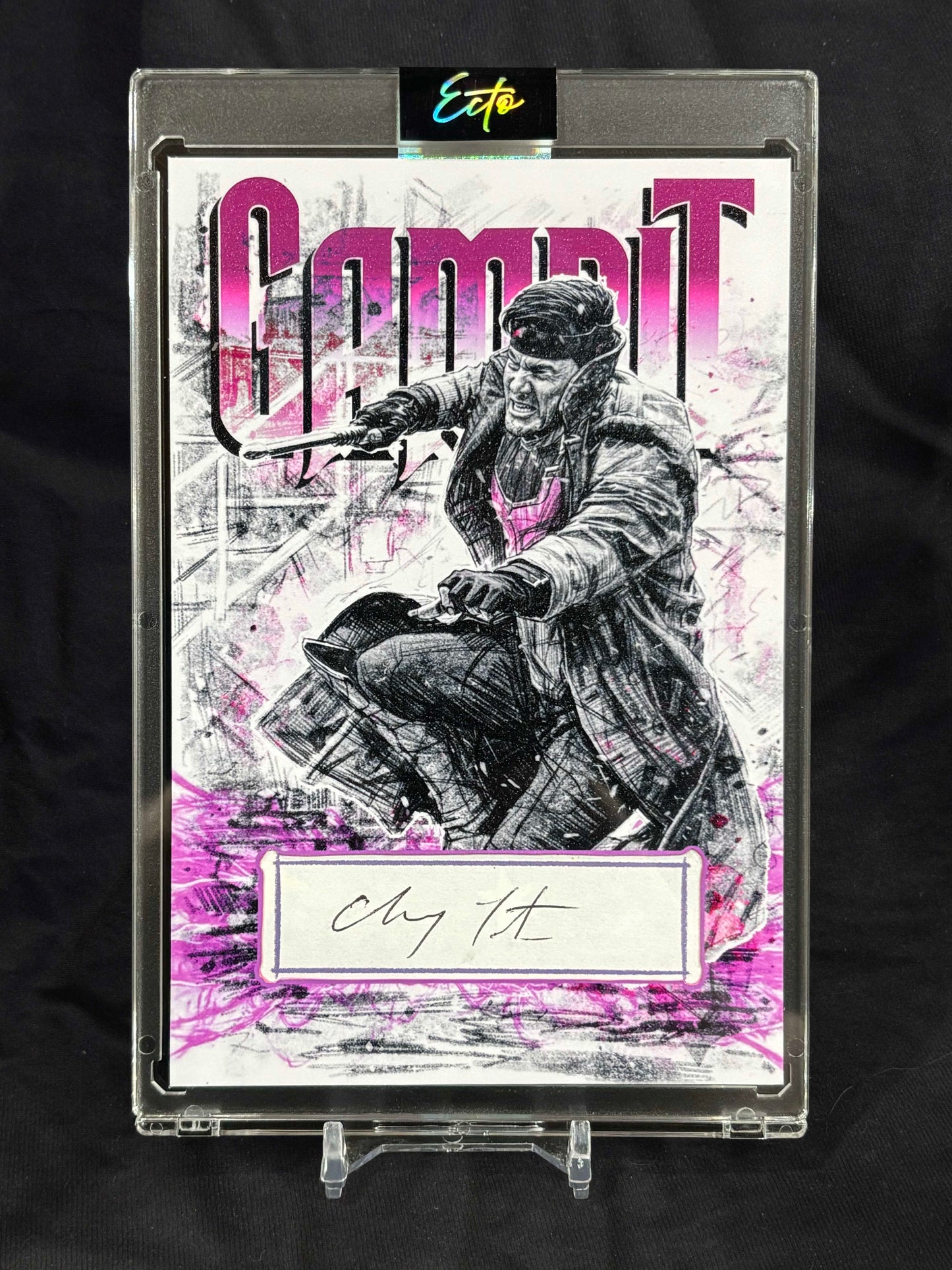 Channing Tatum – Gambit Cut Signature 1/1 – Deadpool & Wolverine (4x6 Ecto Selecto Art Card)
