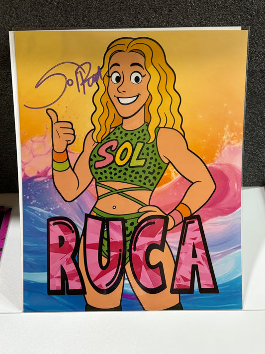 Sol Ruca 8x10 Cartoon Custom Art Print | Signed by Sol Ruca | Designed by Ecto | Optional Artist Signature