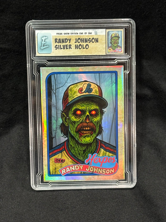 Randy Johnson – “Hexpos Horror Tribute (Freak Show Series)” – 1/1 Custom Art Card