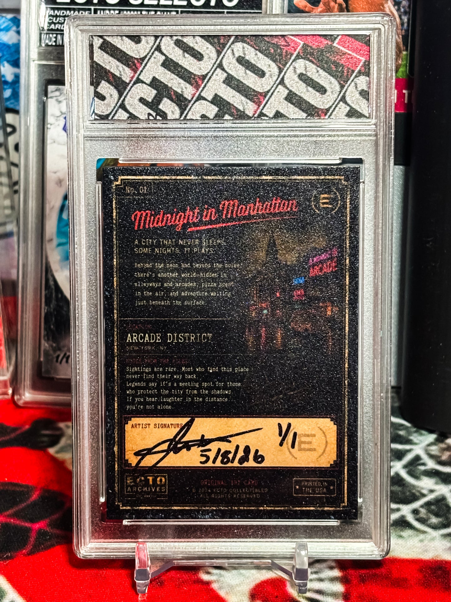 Midnight in Manhattan – “True 1/1” – (Ecto Selecto Handmade Custom Card Art)