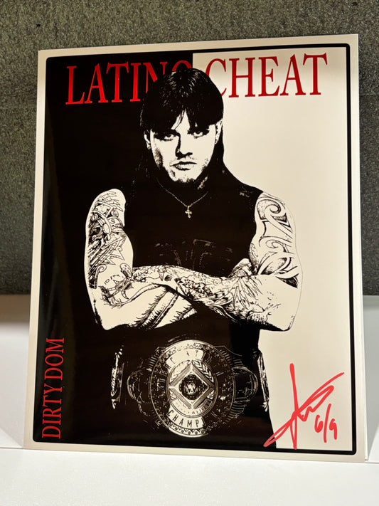 "Latino Cheat" - Dirty Dominik Mysterio 8x10 Limited Edition Print | Signed by Artist Ecto | WWE Art | Limited to 9