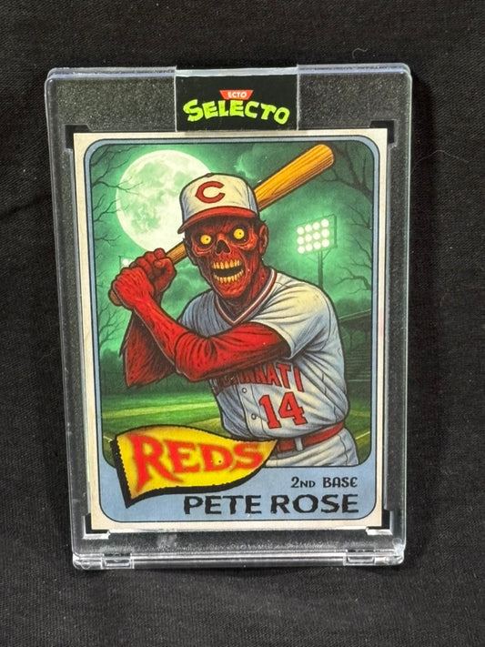Pete Rose – Undead Hit King | Reds Horror Card | ECTO Selecto Custom