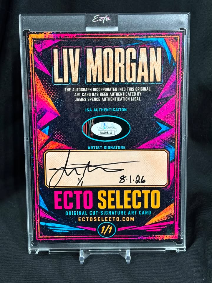 Liv Morgan JSA Authenticated Cut Signature | Original 5×7 Art Card 1/1