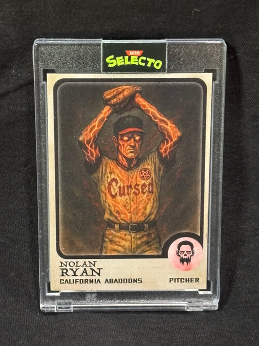 Nolan Ryan – Cursed Fireballer | California Abaddons | ECTO Selecto Horror Card