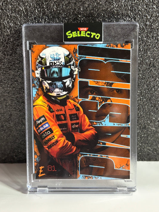 Custom Art Card - Oscar Piastri by Ecto Selecto - Base & Holo Limited /5