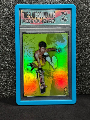 Rodney Mullen – Flatground King – 1/1 Precious Metal Neon Green