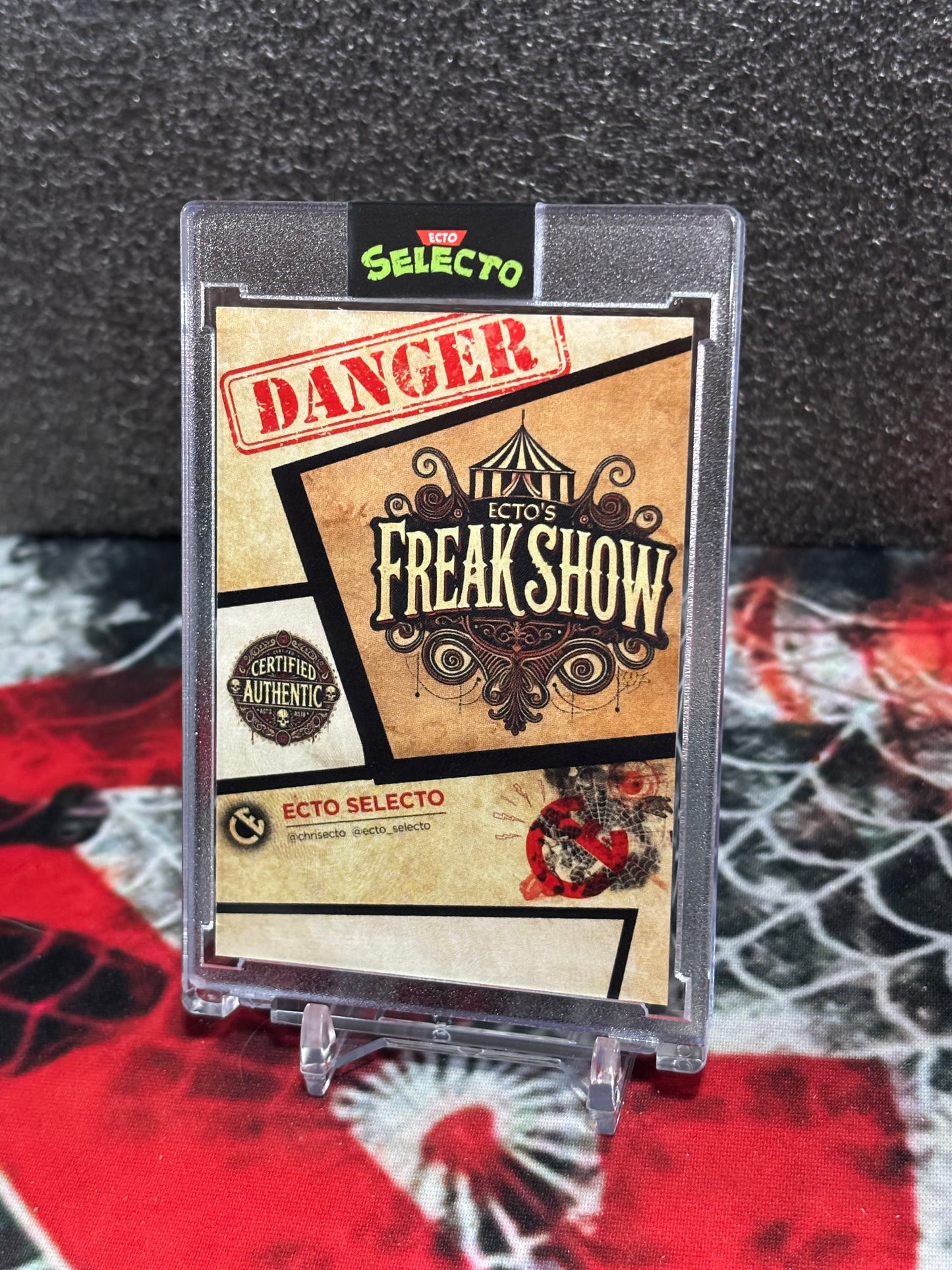 Freak Show Series: Wayne Gretzky "Ecto" Horror Edition Custom Card