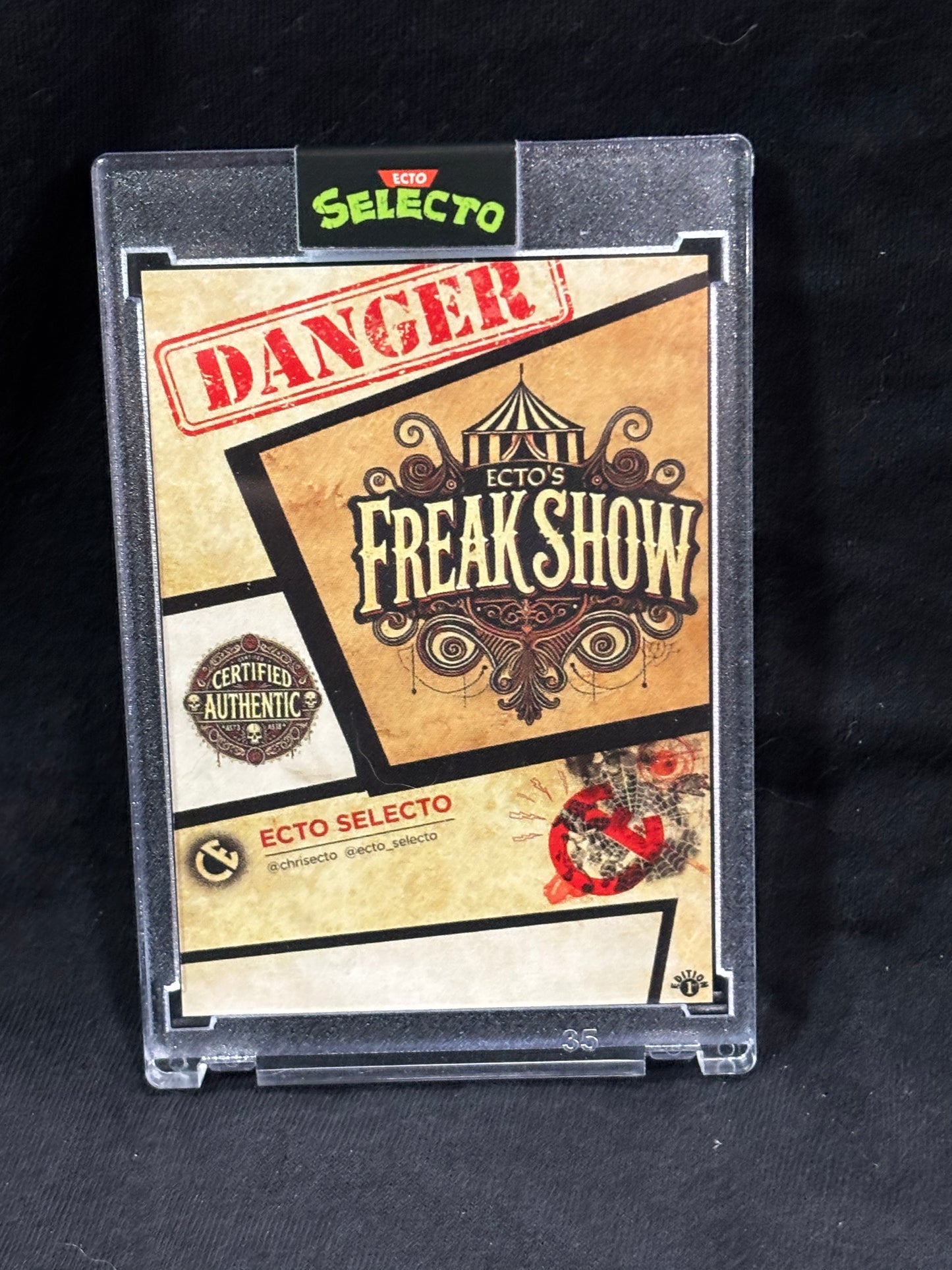 Derek Jeter – "Freakshow Draft Pick" – (Ecto Selecto Zombie Parody Card)