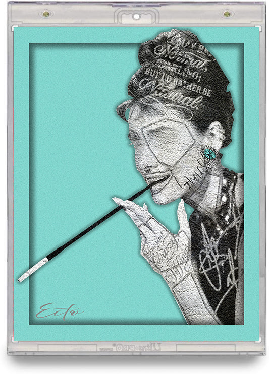 Audrey Hepburn – "I'd Rather Be Natural" – (Stonecut Icon 8x10 Print)