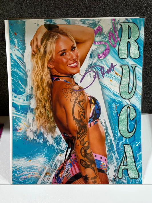 Sol Ruca 8x10 WWE Custom Art Print | Signed by Sol Ruca | Designed by Ecto | Optional Artist Signature