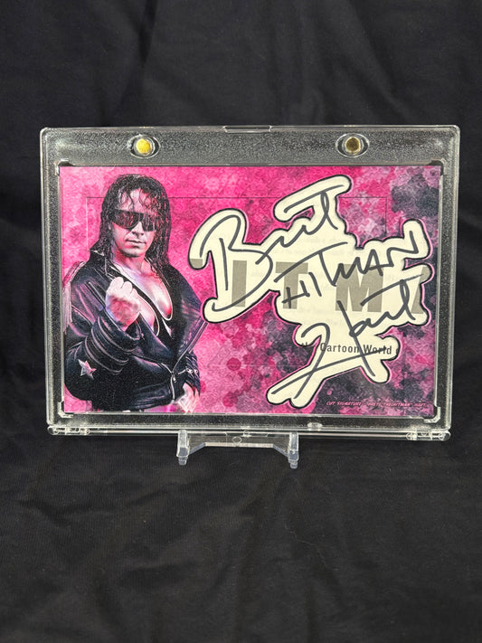 Bret Hart – “The Hitman” Cut Signature Art (ECTO Selecto Jumbo / 1 of 1)