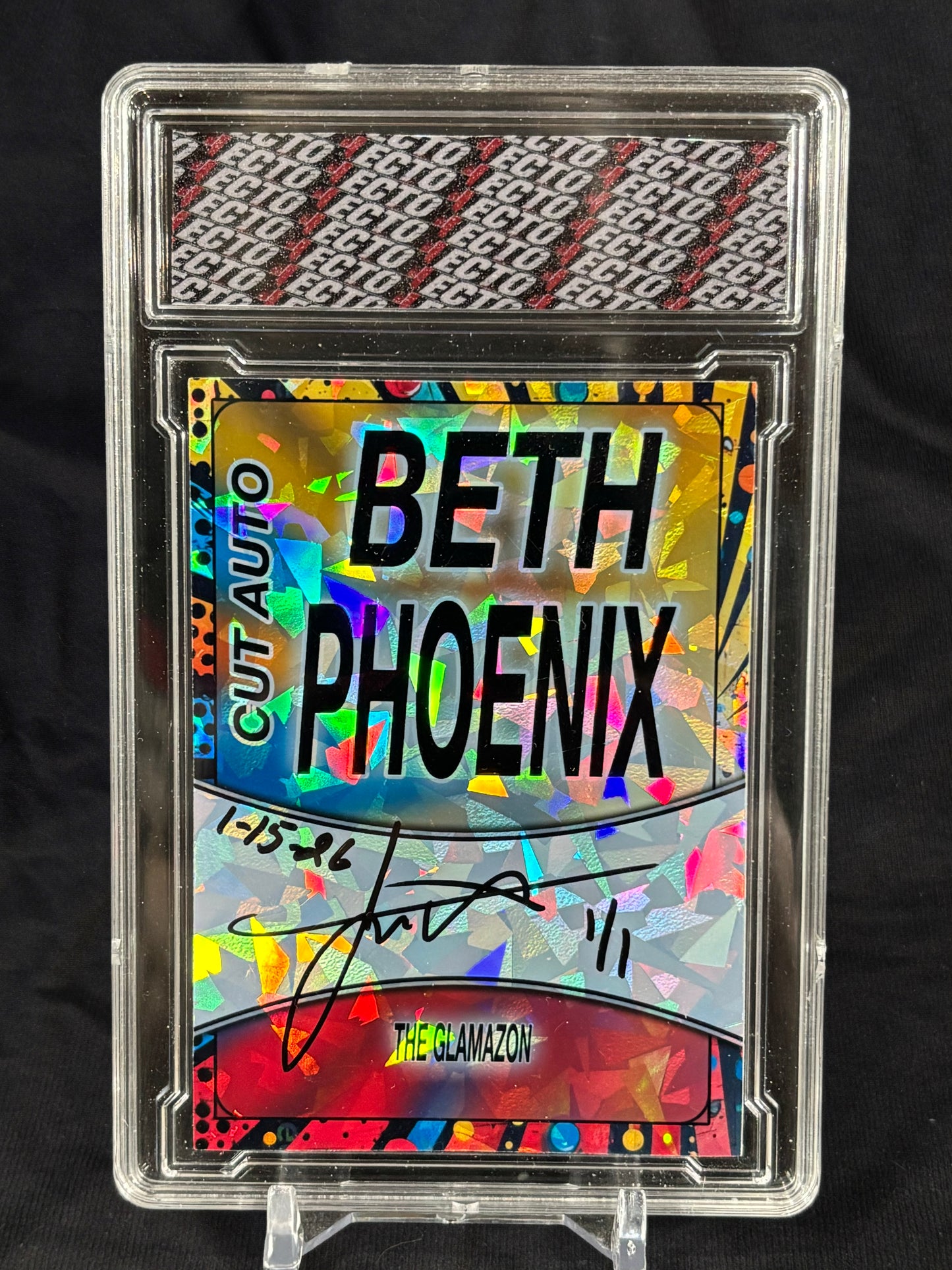 Beth Phoenix – “Glamazon Marvels” – ECTO Selecto 1/1 Autographed Art Card (Slabbed)