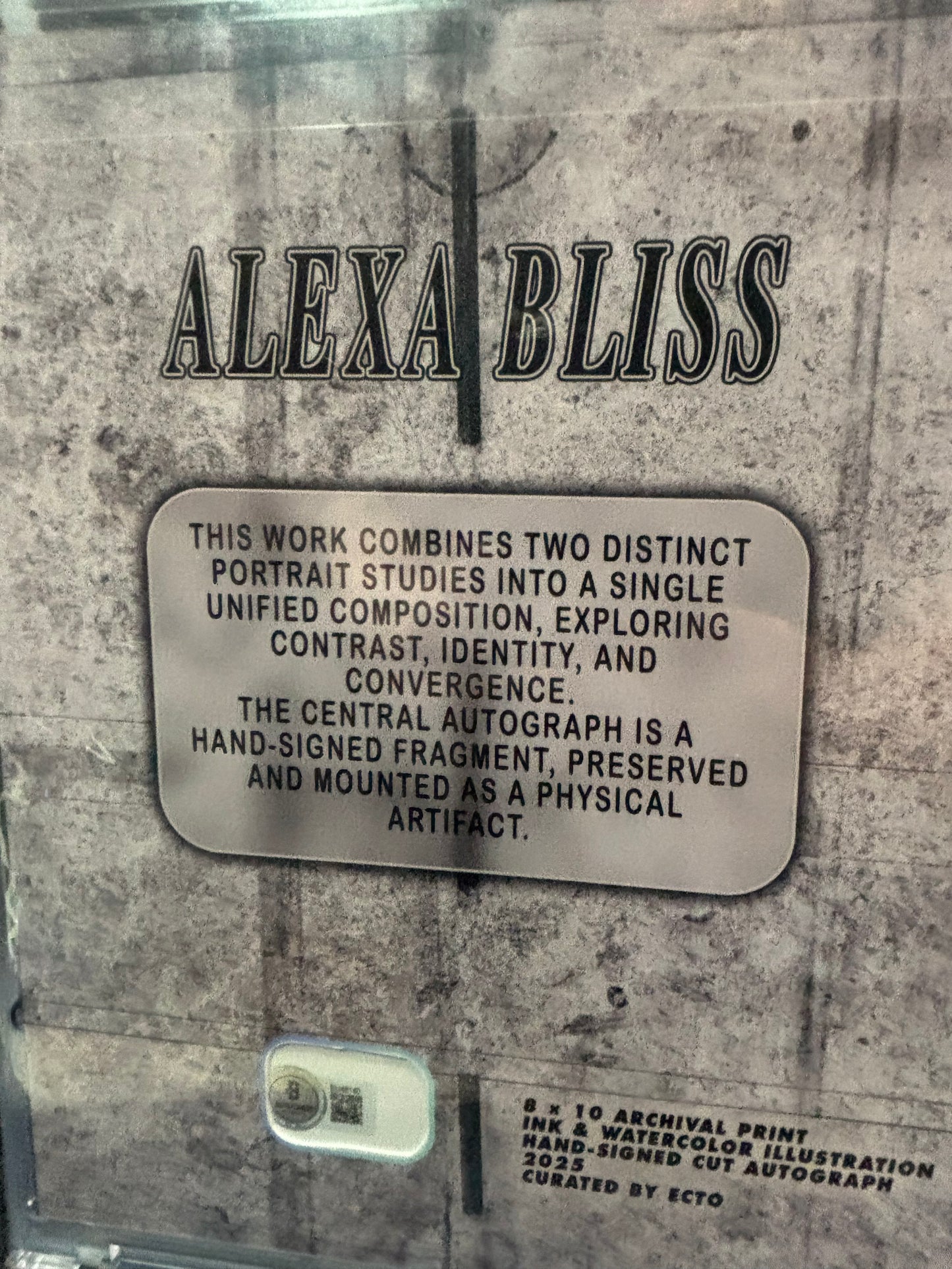 Alexa Bliss — “Duality” — 1/1 Assembled Art Work (Cut Signature + Companion Pieces + Custom Briefcase)