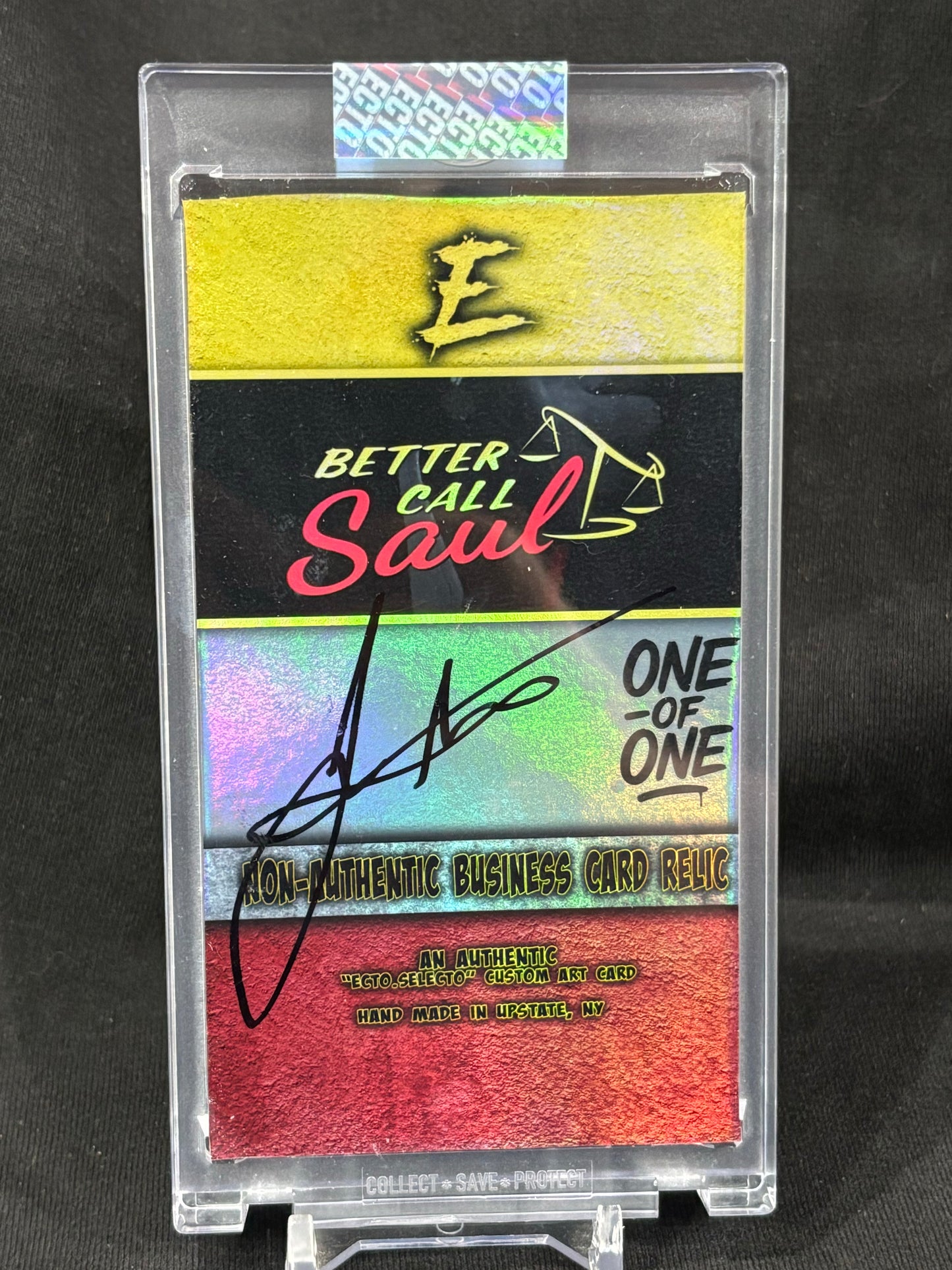 Better Call Saul – "Saul Goodman Jumbo Relic" – (Oversized 1/1 Custom Art Card)