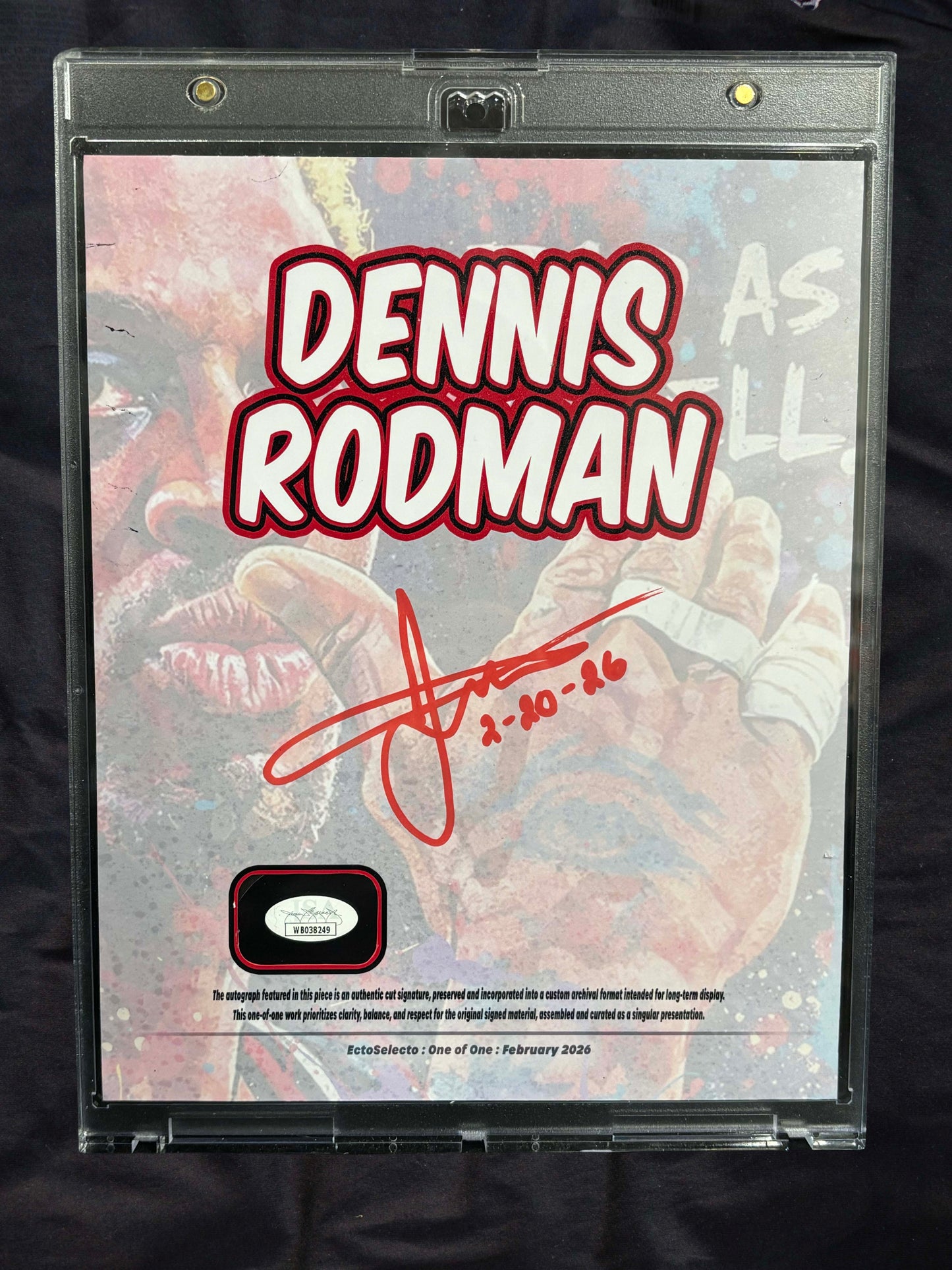 Dennis Rodman – “Bad As Hell” – (Ecto Selecto 8x10 Cut Signature 1/1)