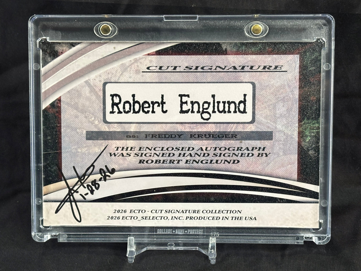 Robert Englund – “Freddy Krueger” – (Horror Cut Signature 3.5x5.5 1/1)