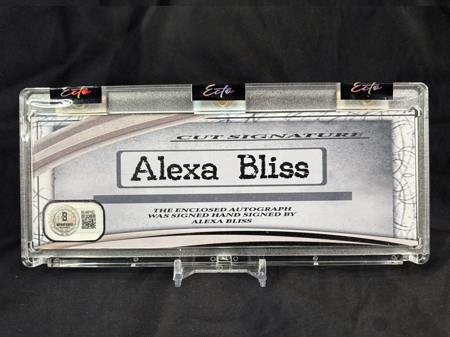 Alexa Bliss — Cut Signature Horizontal Display — 1/1 (Ecto Cut Signature Collection)
