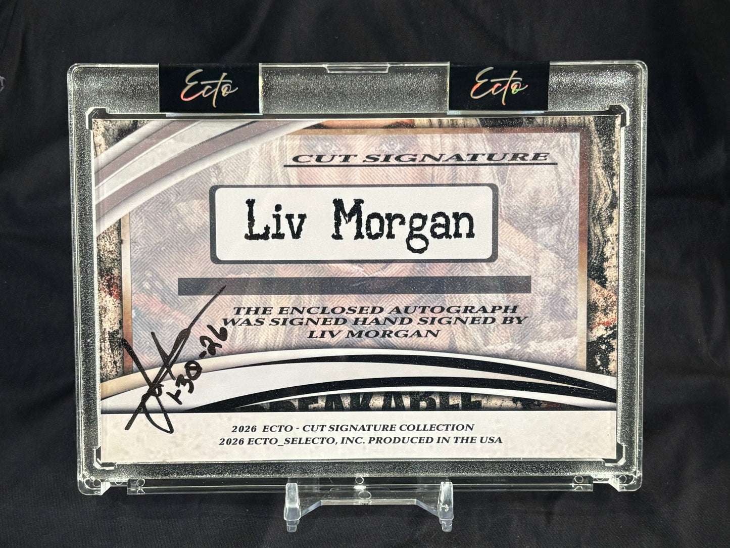 Liv Morgan – 1/1 Cut Signature – Ecto Selecto 5.5x3.5 Art Card