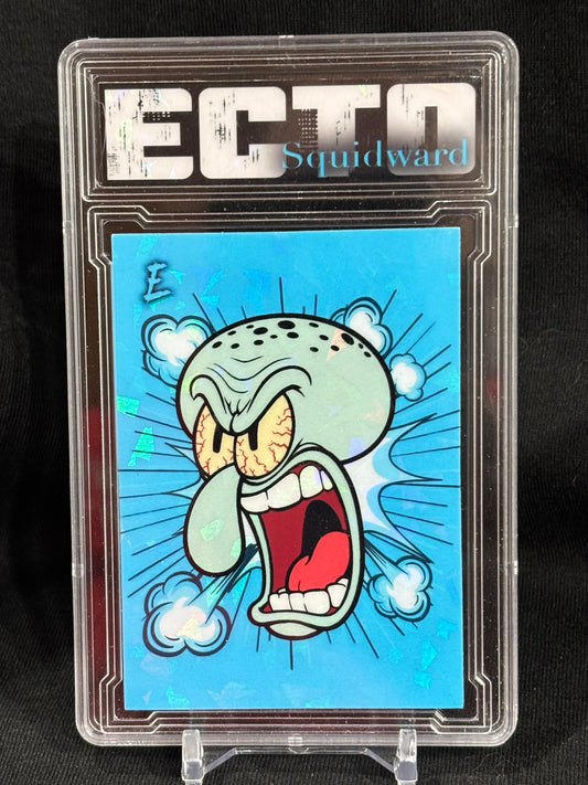 Squidward – “Foil Frenzy” 1/1 Complete Set (Trash Pop Icons) – Custom Ecto Cards – Rare Art Card Collection