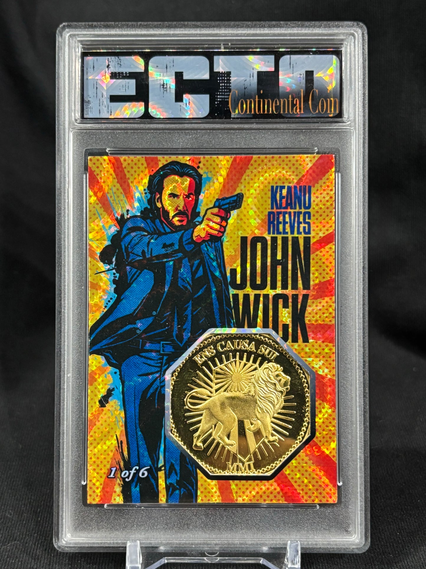 John Wick – “Continental Coin Series” – ECTO Custom Pop Art Cards (Real Metal Coin Relic)