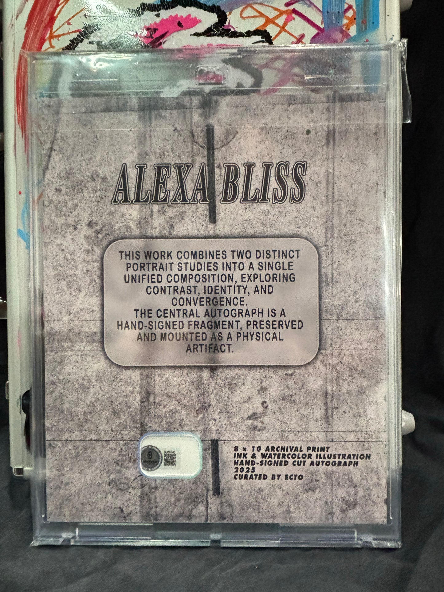 Alexa Bliss — “Duality” — 1/1 Assembled Art Work (Cut Signature + Companion Pieces + Custom Briefcase)