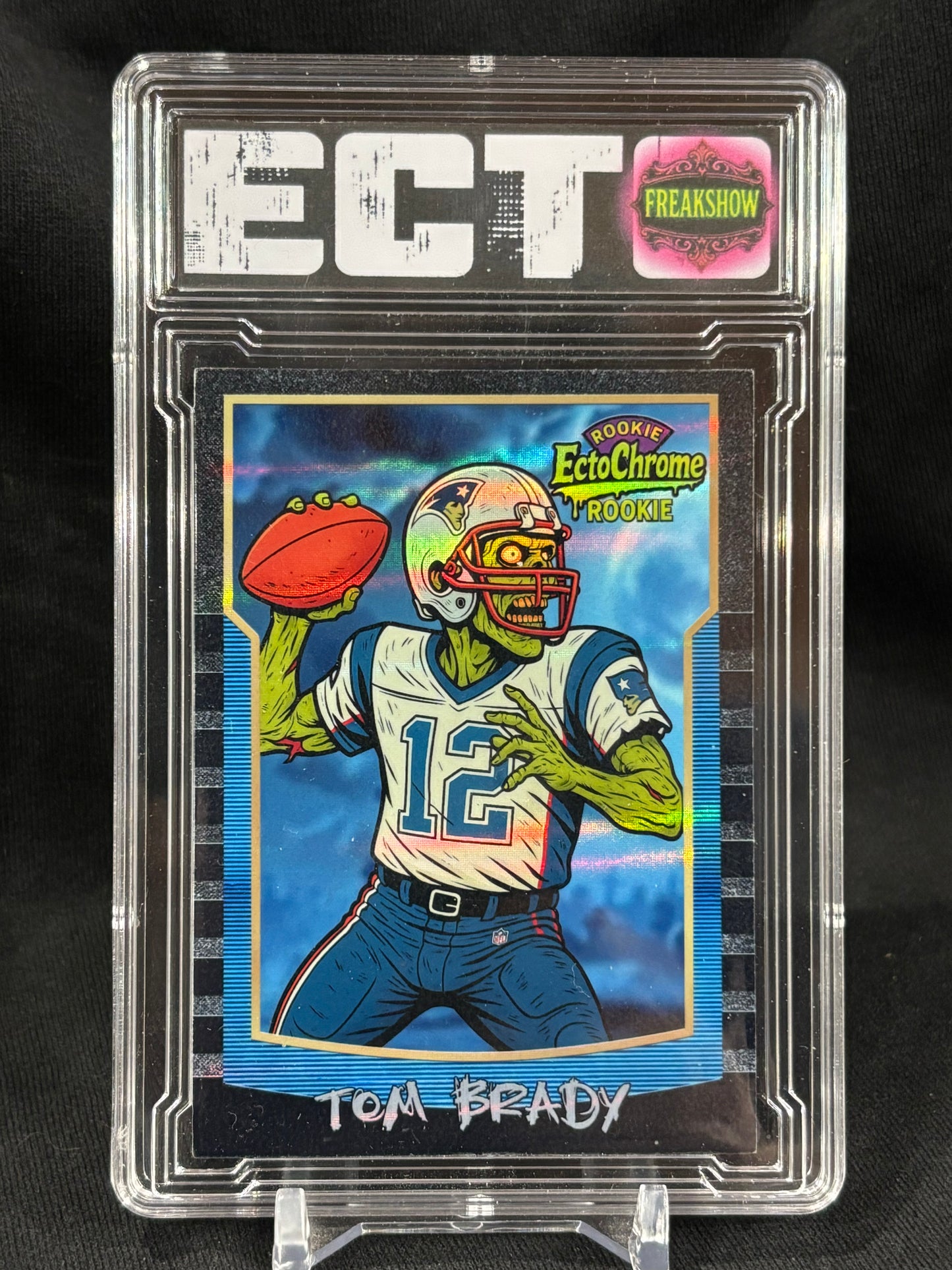 Tom Brady – “EctoChrome Rookie” – Freakshow Series – (Ecto Custom Art Slab)