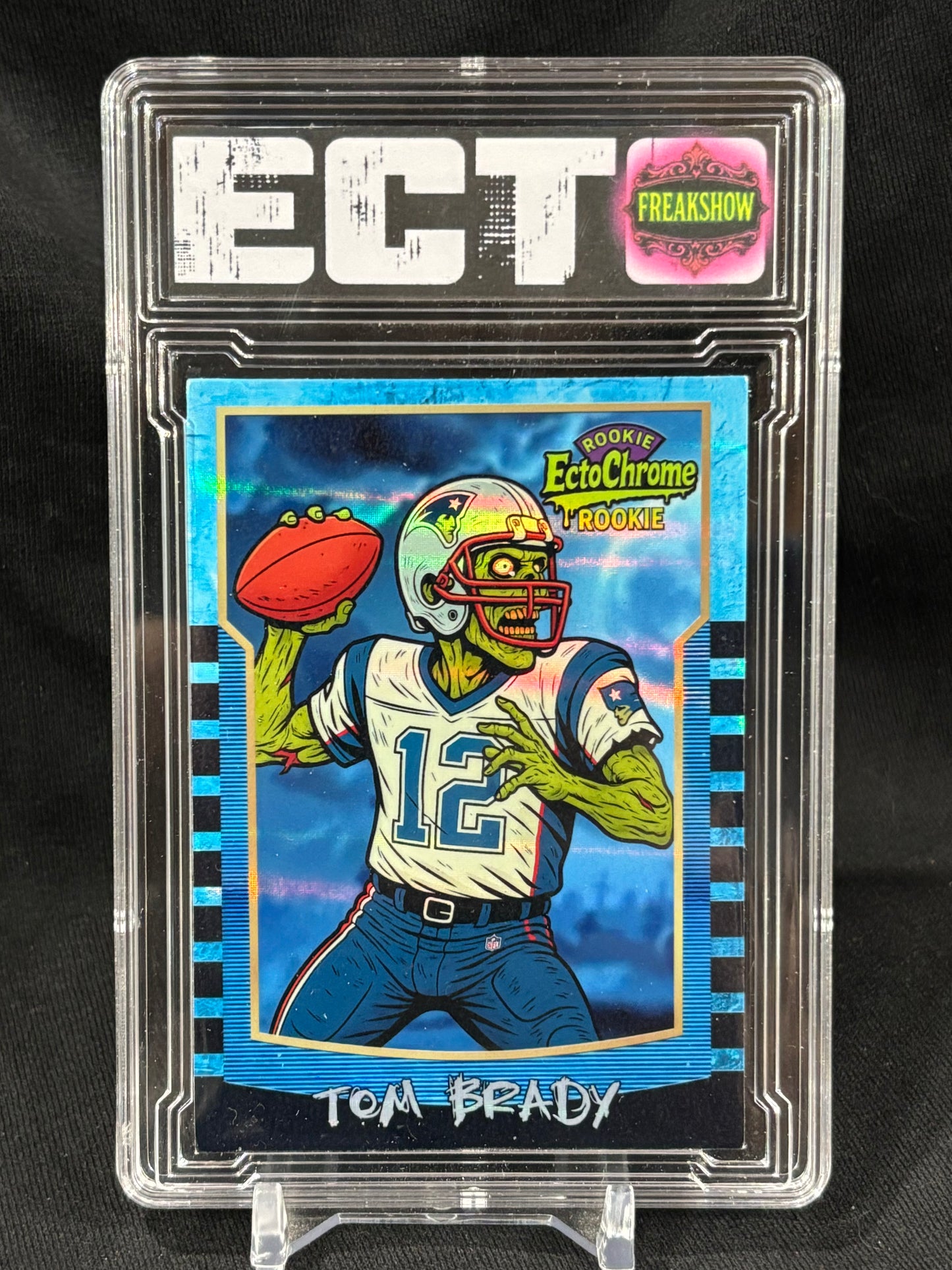 Tom Brady – “EctoChrome Rookie” – Freakshow Series – (Ecto Custom Art Slab)