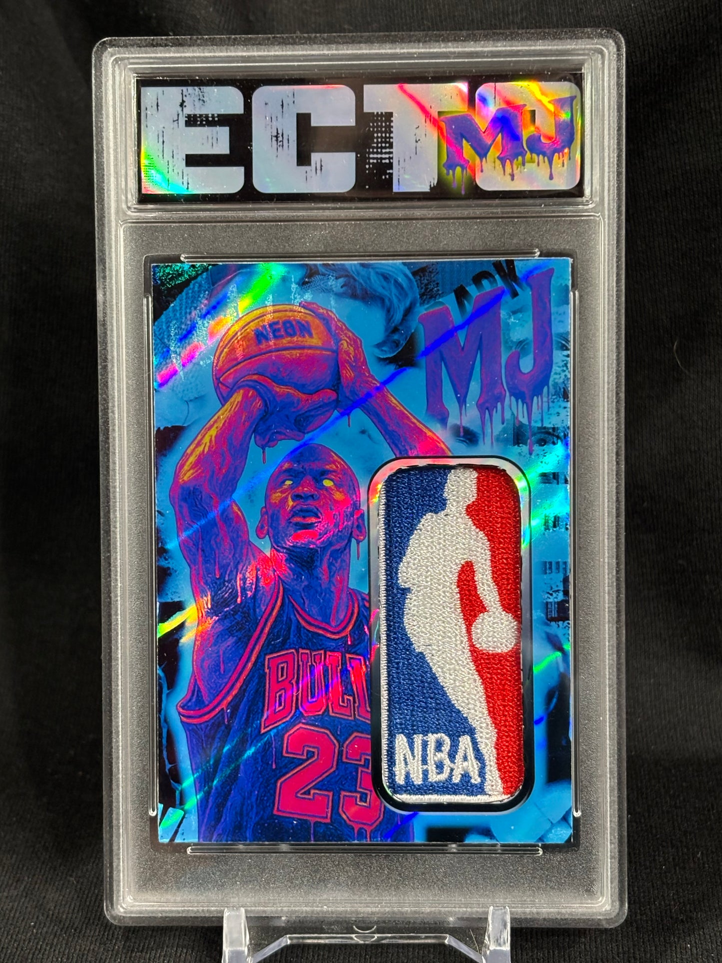 Michael Jordan – “Acid Drip Logoman Series” – (Ecto 1/1 Custom Art Card)