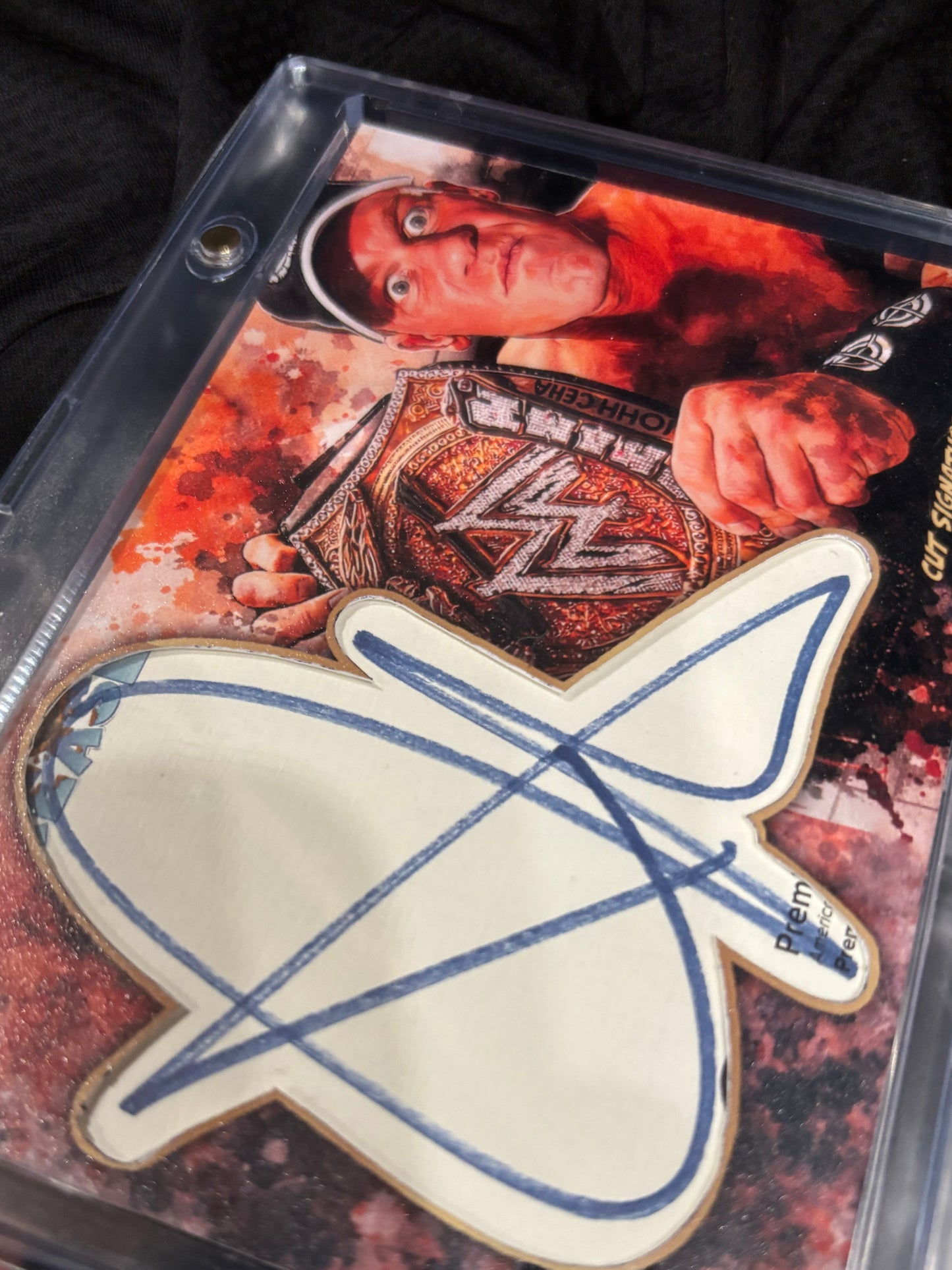 JOHN CENA — CUT SIGNATURE 1/1 Jumbo Format Assembled Work