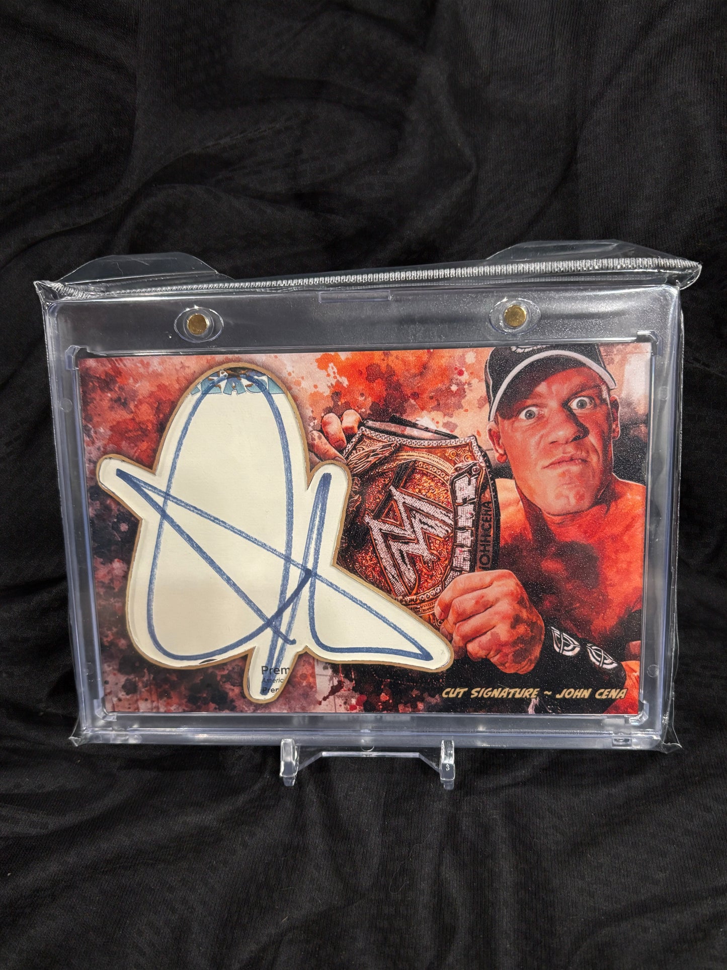 JOHN CENA — CUT SIGNATURE 1/1 Jumbo Format Assembled Work