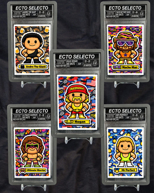 Big Shots Series 1 – Complete Set + Exclusive SSP Mystery Card Card (6 Cards Total)