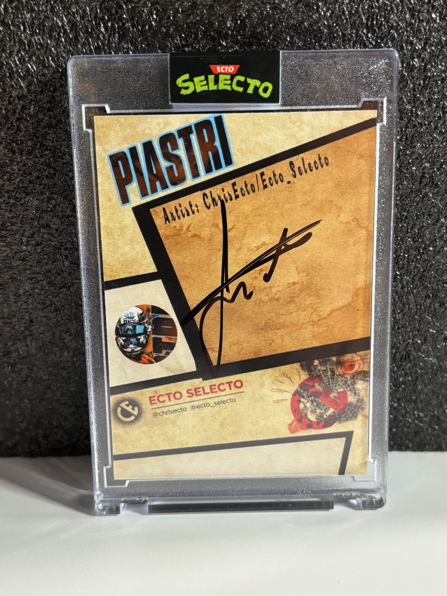 Custom Art Card - Oscar Piastri by Ecto Selecto - Base & Holo Limited /5