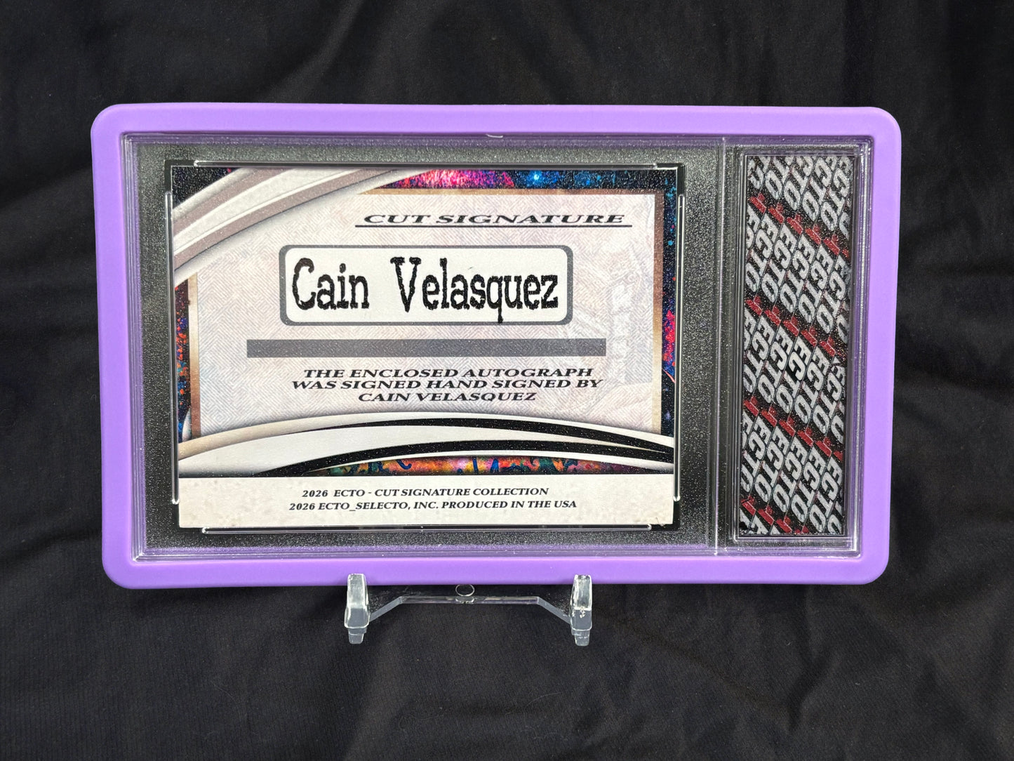 Cain Velasquez – Cut Signature – ECTO Selecto 1/1 Art Card