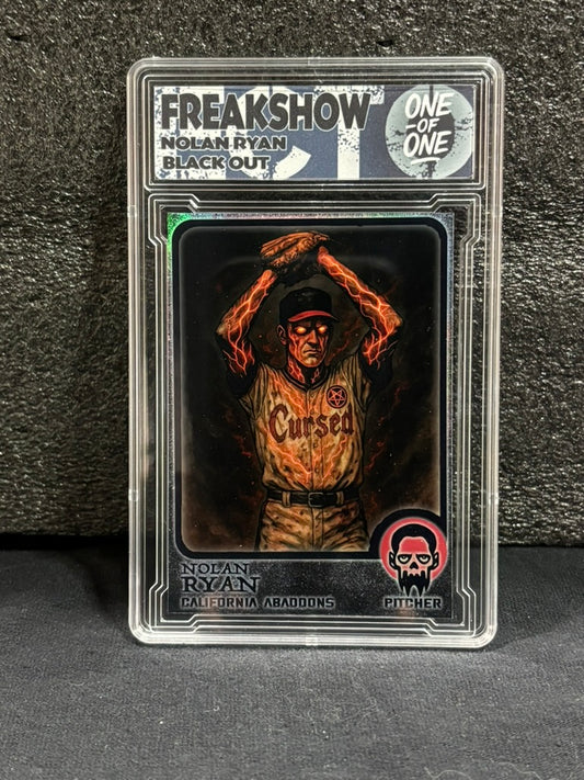 Freakshow – Nolan Ryan Blackout (1/1 Custom Art Card)