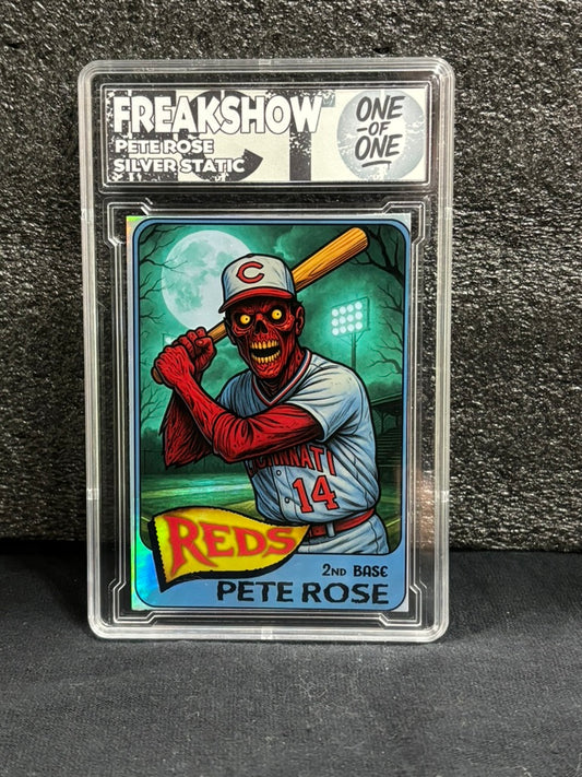Freakshow – Pete Rose Silver Static (1/1 Custom Art Card)