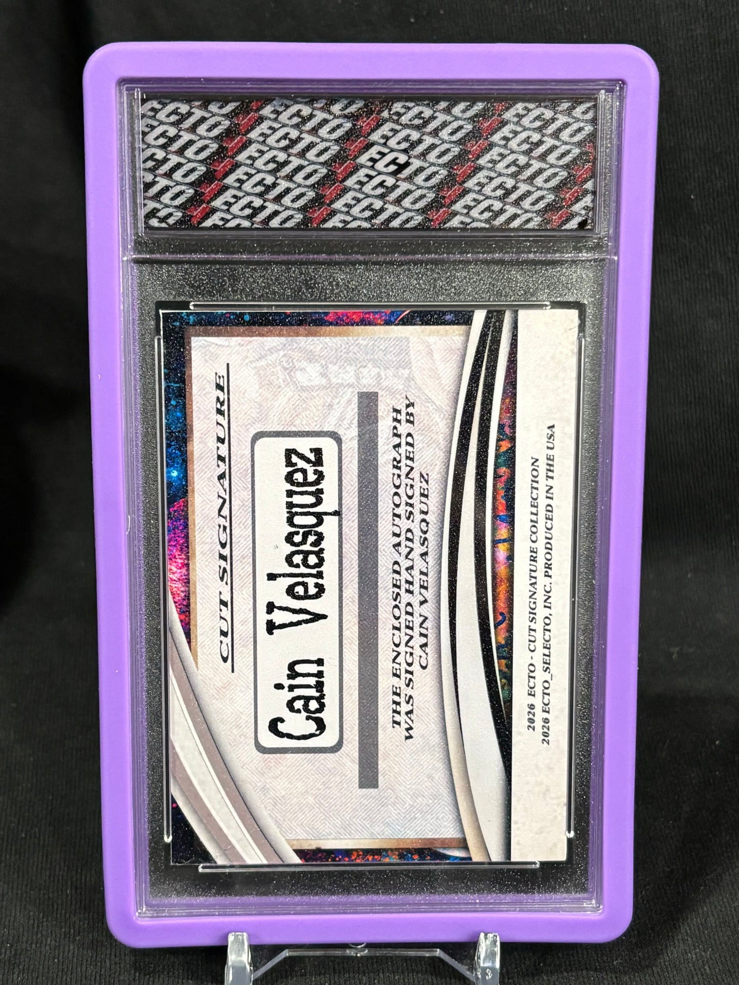 Cain Velasquez – Cut Signature – ECTO Selecto 1/1 Art Card