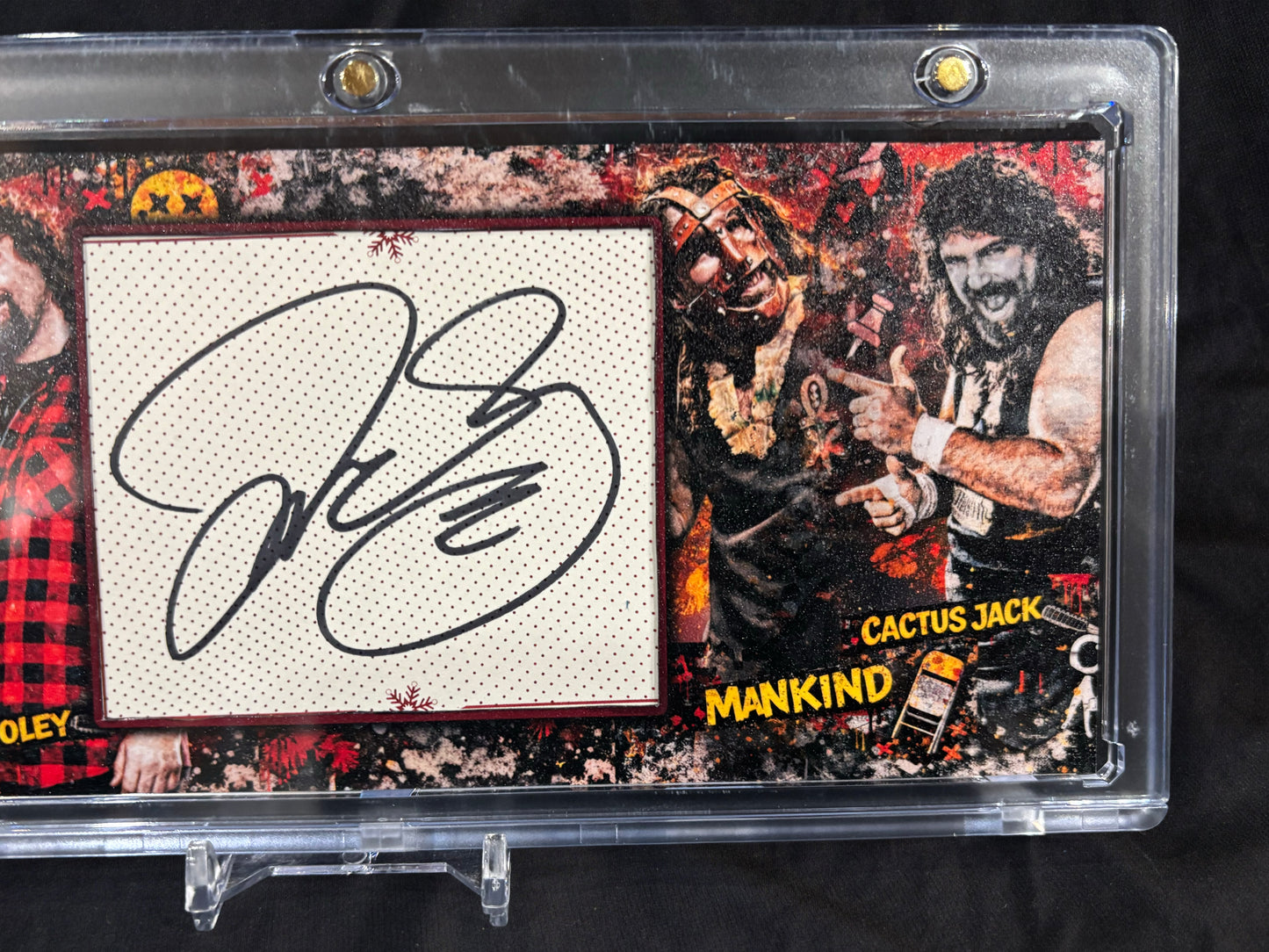 Mick Foley – “Three Faces of Foley” – (Ecto Selecto Cut Signature 8×3.5 Art Card)