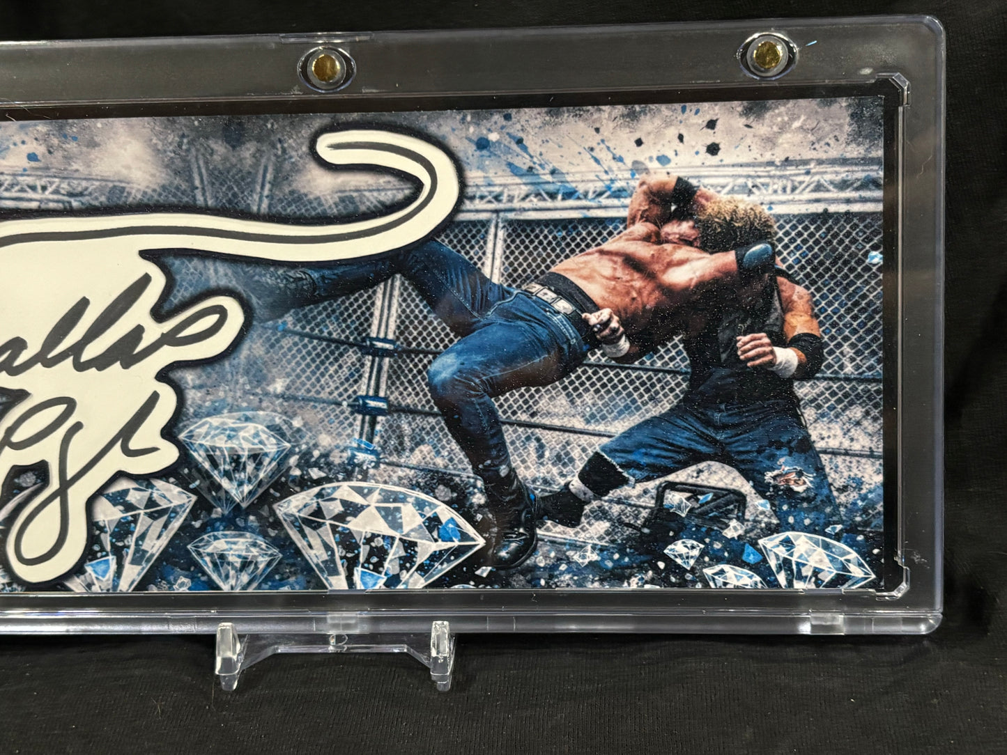 Diamond Dallas Page – “Diamond Cutter” – (Trash Polka 3.5x8 Cut Signature 1/1)