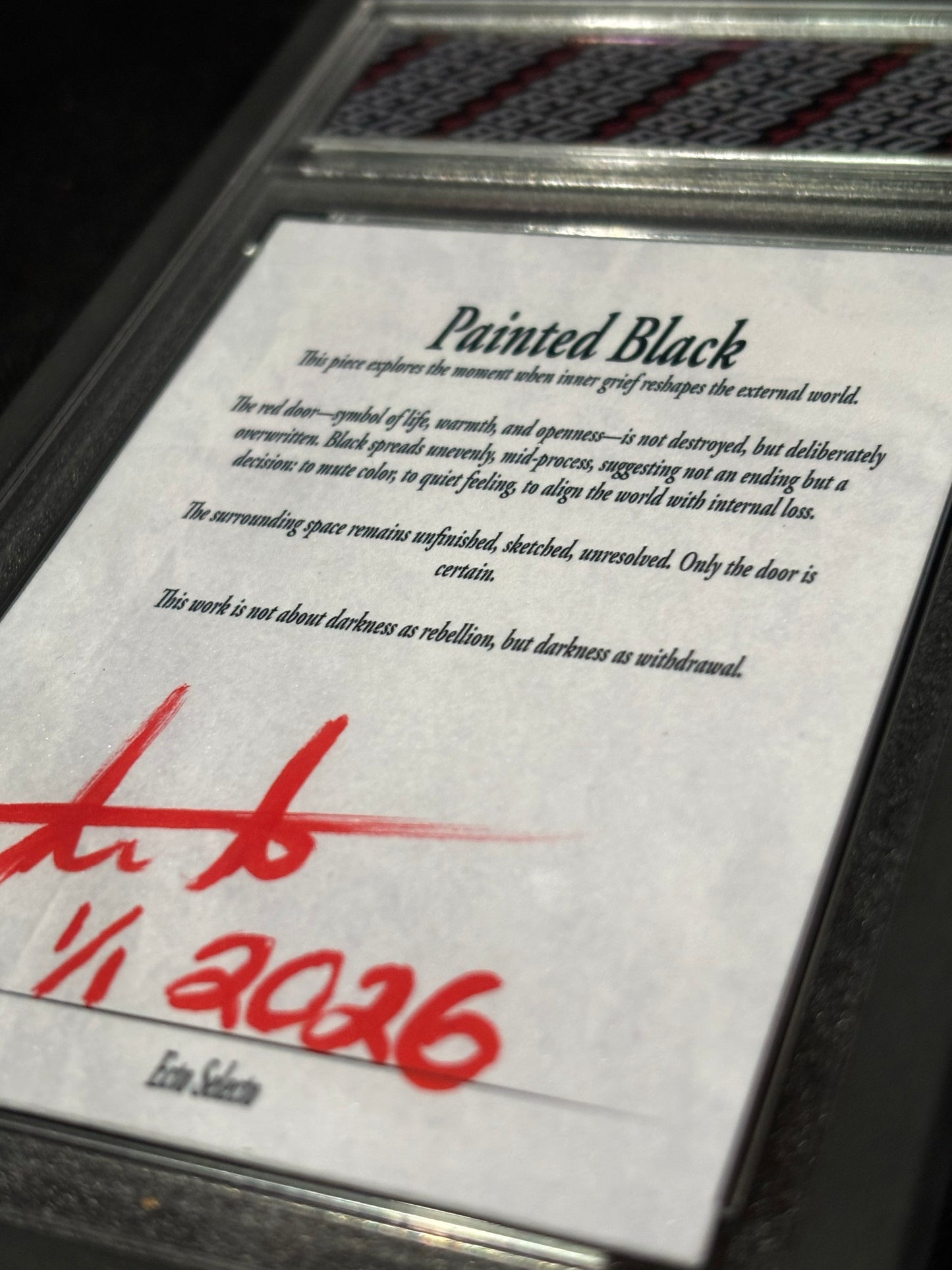 Painted Black — INNER TRACKS — (Ecto Selecto 1/1 Art Card)