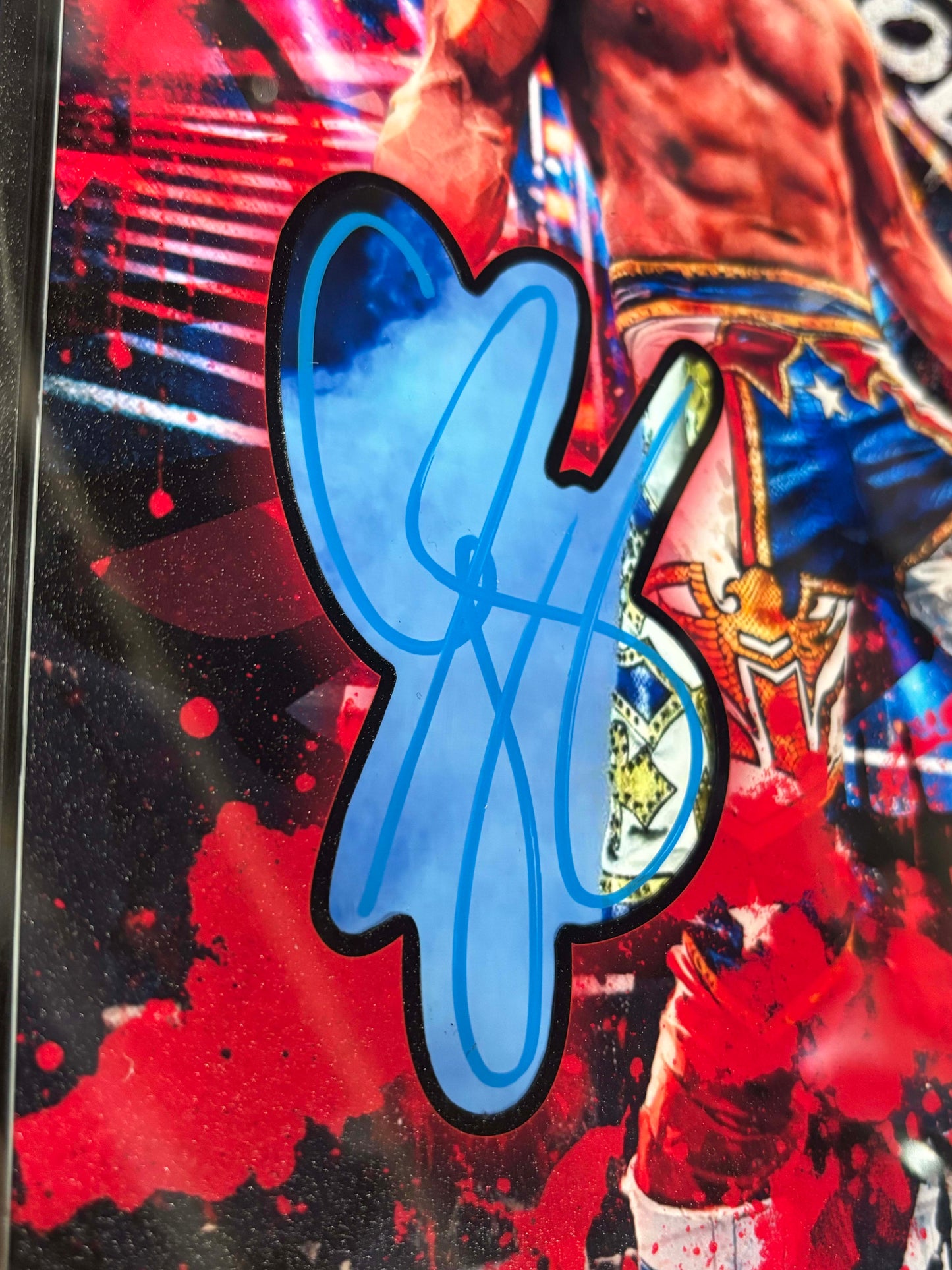 Cody Rhodes — One-of-One Cut Signature Art Display (8×10 Custom Build)