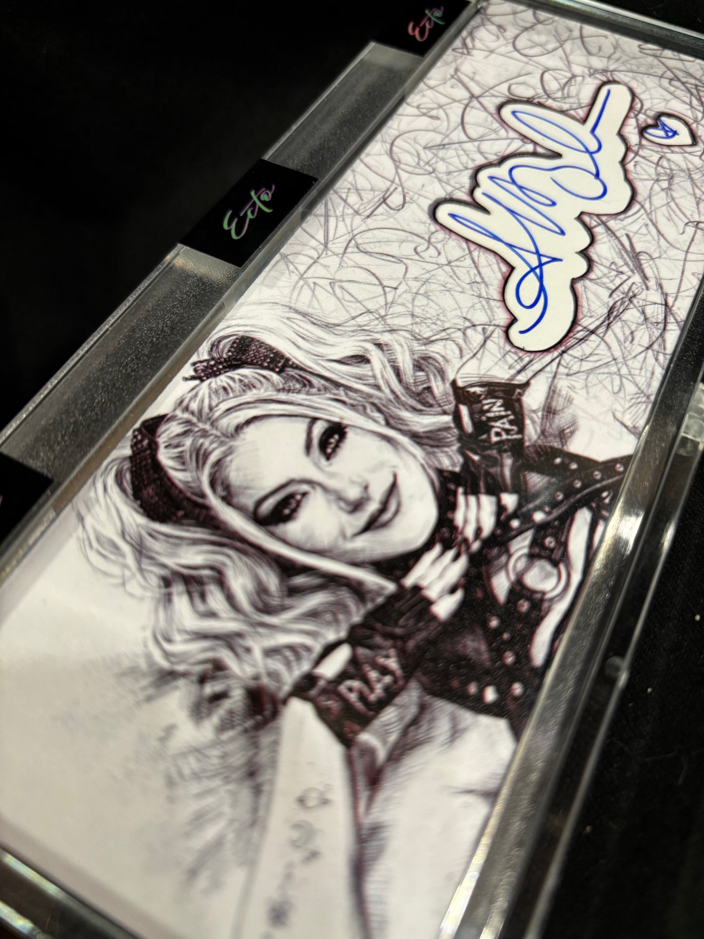 Alexa Bliss — Cut Signature Horizontal Display — 1/1 (Ecto Cut Signature Collection)