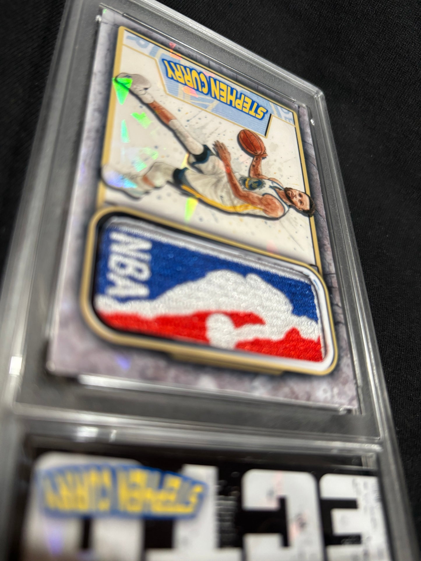 Steph Curry – Custom Watercolor “Logo Relic Series” – Gold / Silver / Verdant Metal Editions