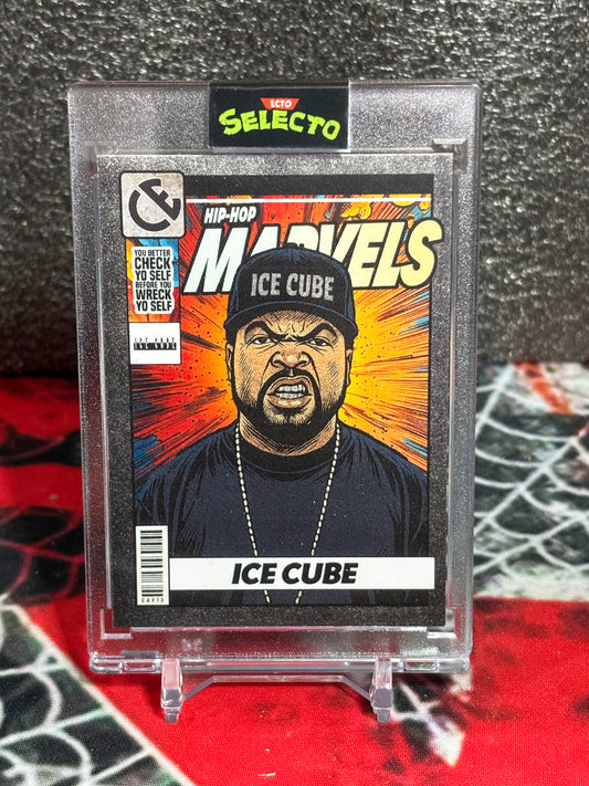Ice Cube Custom Hip Hop Marvels Card - Ecto Selecto - Limited Edition - One Touch Case