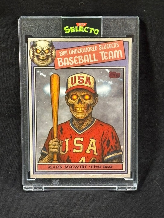 1984 Underworld Sluggers: Mark McGwire – ECTO Selecto Parody Card