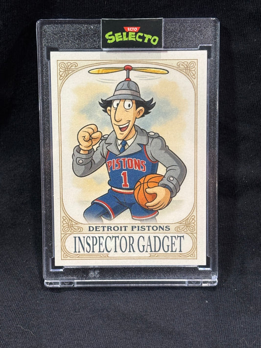 Inspector Gadget – "Detroit Pistons Parody" – (Ecto Selecto Limited Trading Card)