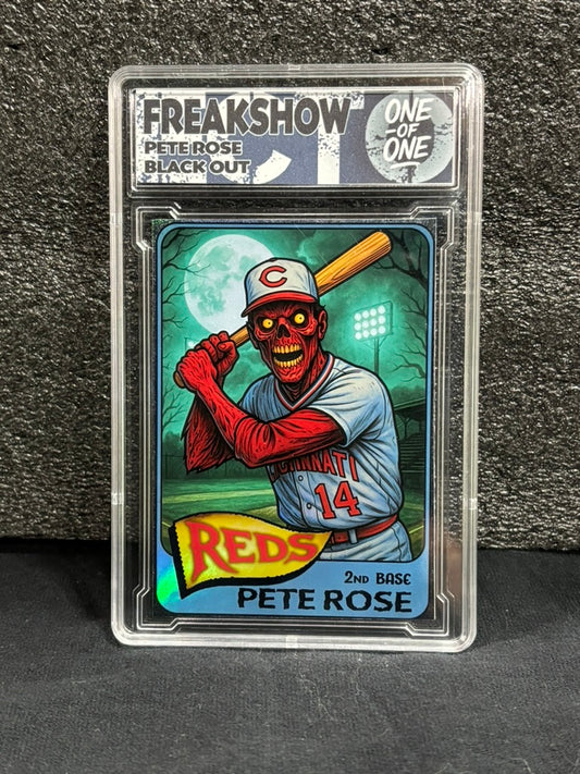Freakshow – Pete Rose Blackout (1/1 Custom Art Card)
