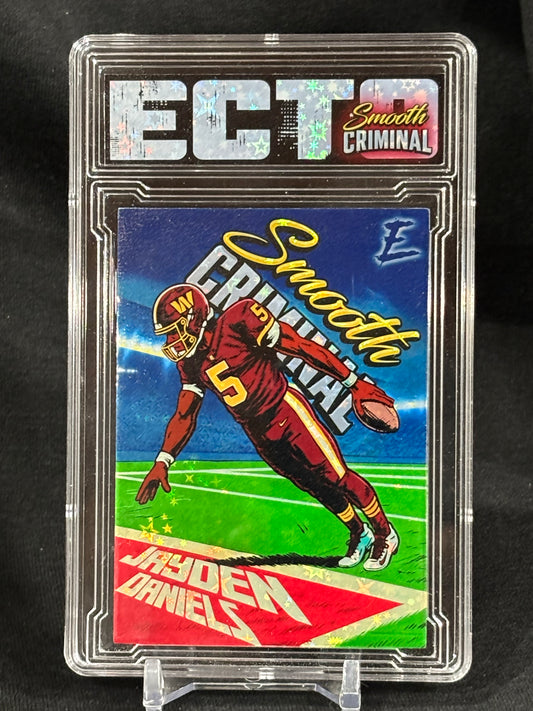 Jayden Daniels – "Smooth Criminal" 1/1 Card Set – (Ecto Custom Slabbed Card)