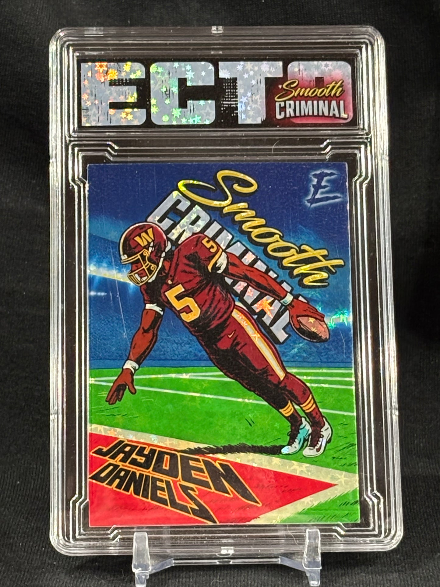 Jayden Daniels – "Smooth Criminal" 1/1 Card Set – (Ecto Custom Slabbed Card)