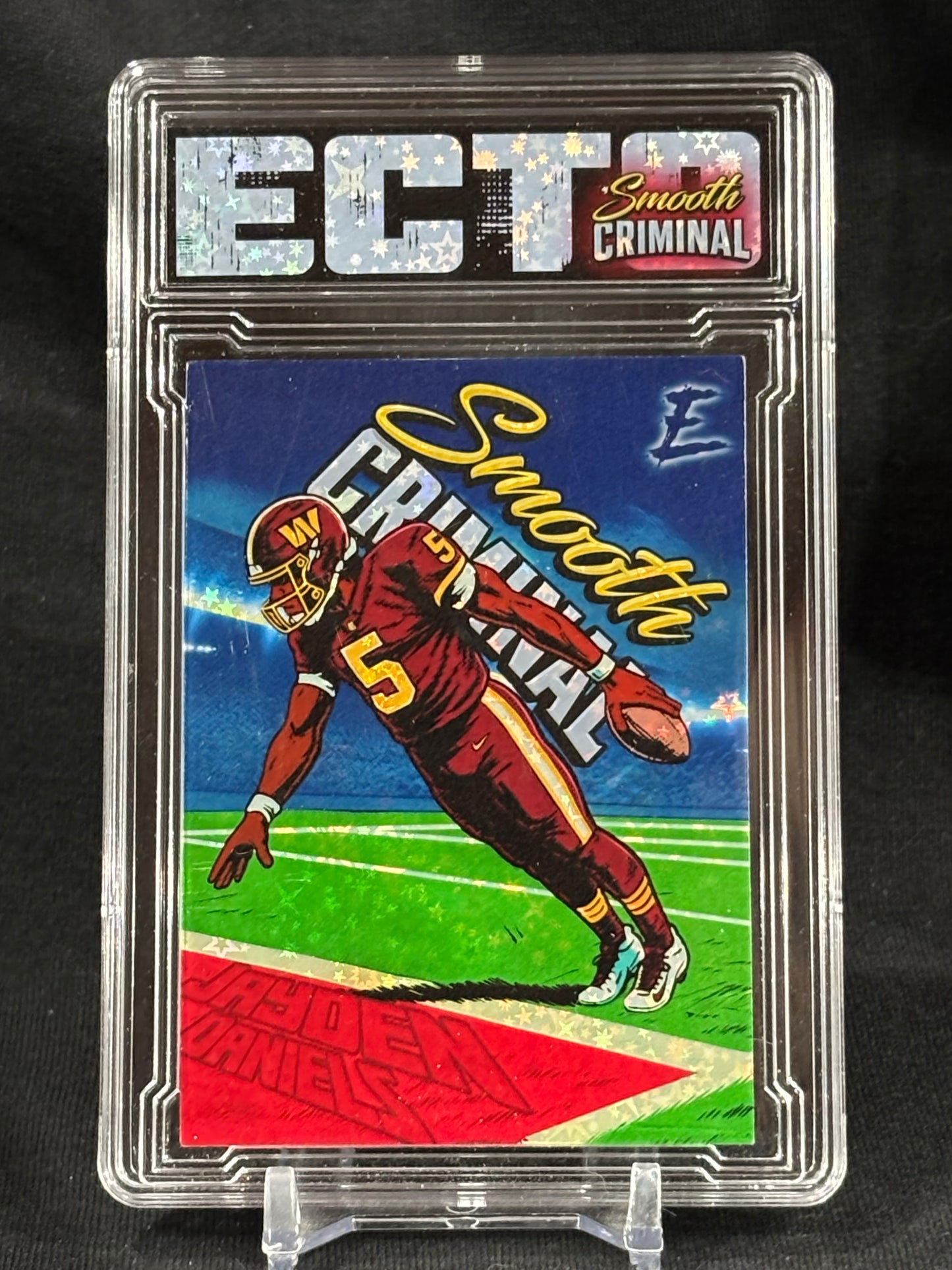 Jayden Daniels – "Smooth Criminal" 1/1 Card Set – (Ecto Custom Slabbed Card)
